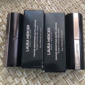 Laura Mercier 2 🔥lipsticks matte just swatched full size